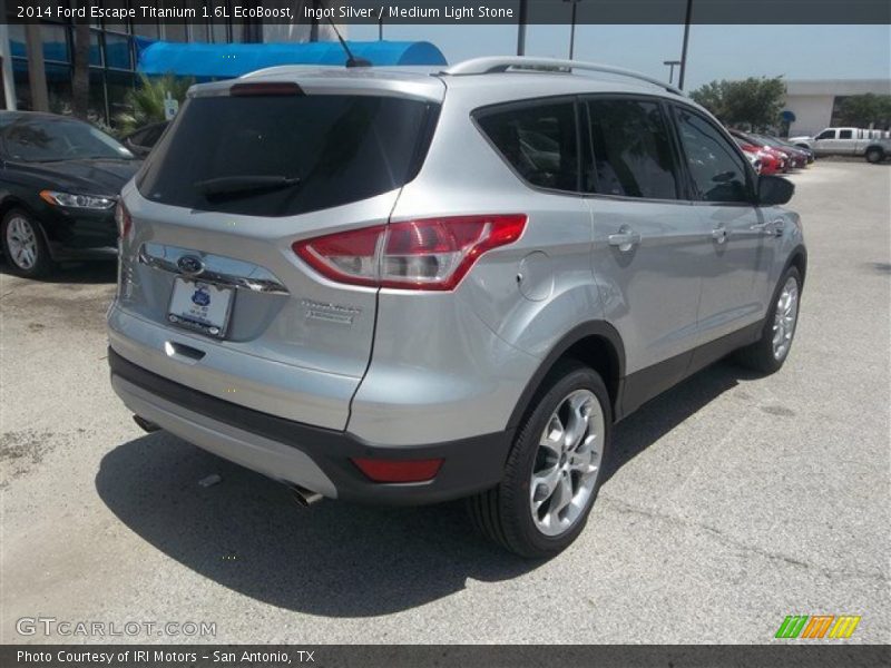 Ingot Silver / Medium Light Stone 2014 Ford Escape Titanium 1.6L EcoBoost