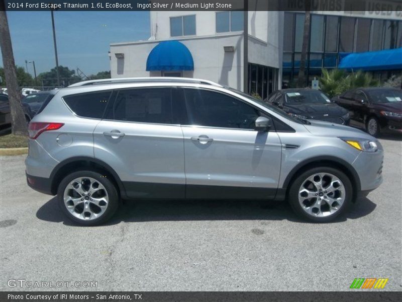 Ingot Silver / Medium Light Stone 2014 Ford Escape Titanium 1.6L EcoBoost