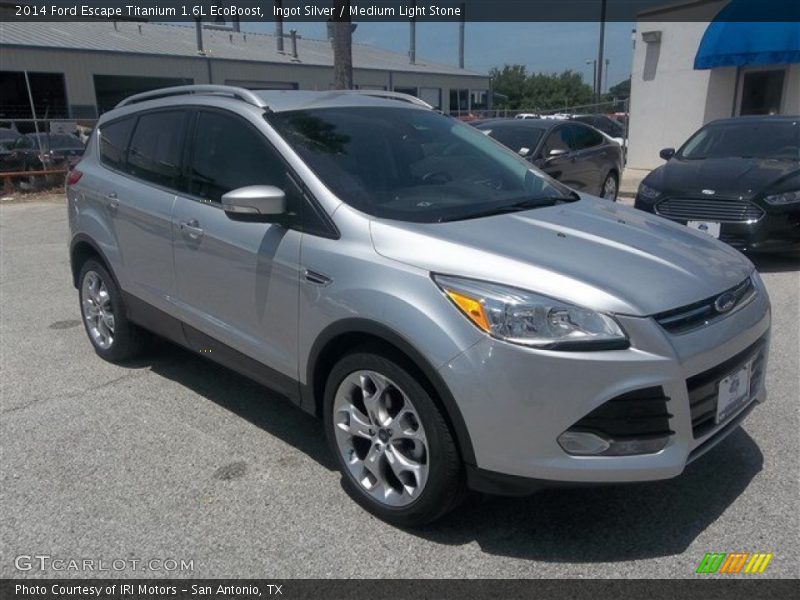 Ingot Silver / Medium Light Stone 2014 Ford Escape Titanium 1.6L EcoBoost