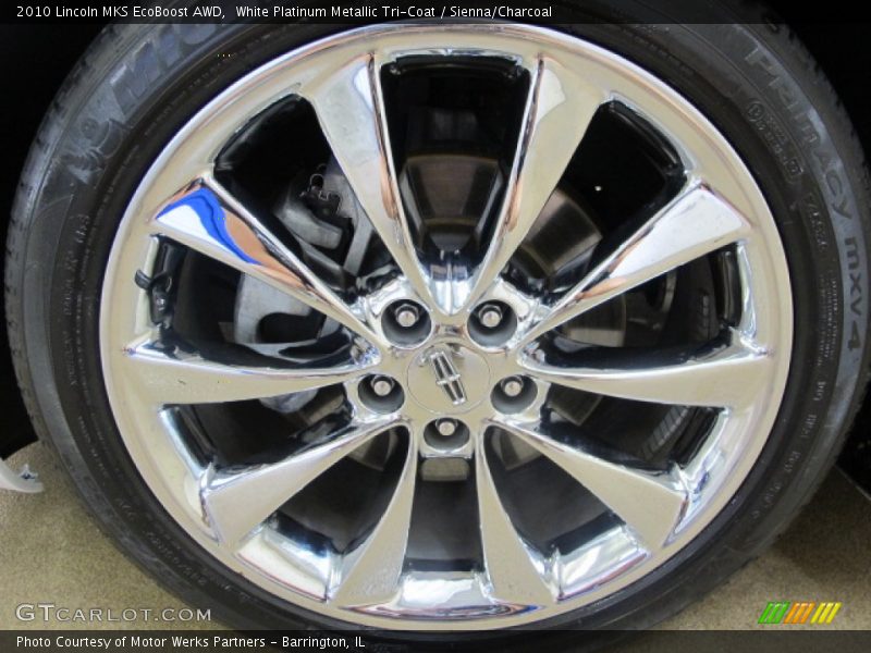 White Platinum Metallic Tri-Coat / Sienna/Charcoal 2010 Lincoln MKS EcoBoost AWD
