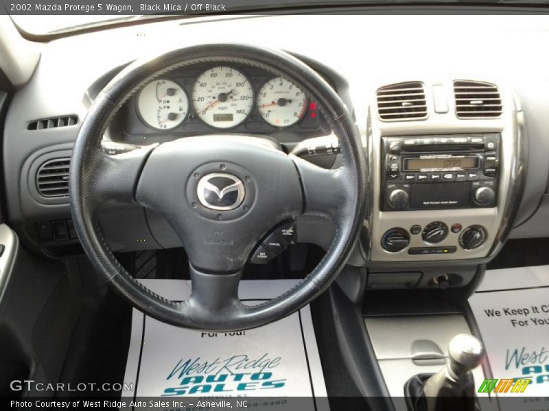 Black Mica / Off Black 2002 Mazda Protege 5 Wagon