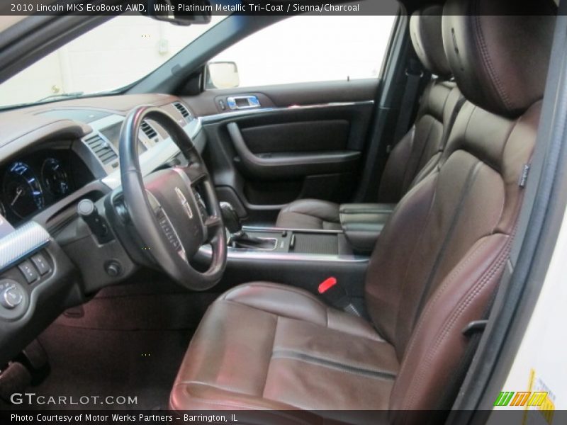 Front Seat of 2010 MKS EcoBoost AWD