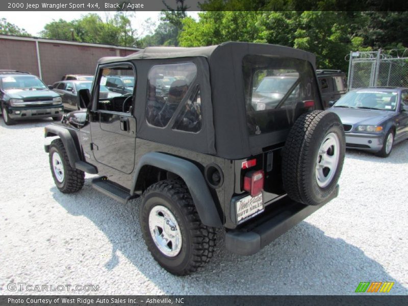 Black / Agate 2000 Jeep Wrangler Sport 4x4