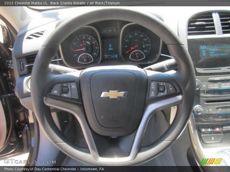 Black Granite Metallic / Jet Black/Titanium 2013 Chevrolet Malibu LS