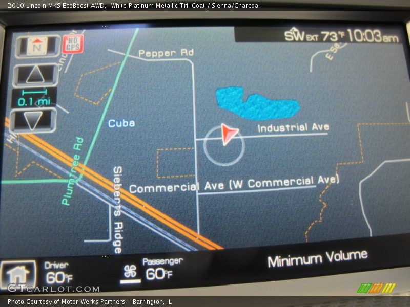 Navigation of 2010 MKS EcoBoost AWD