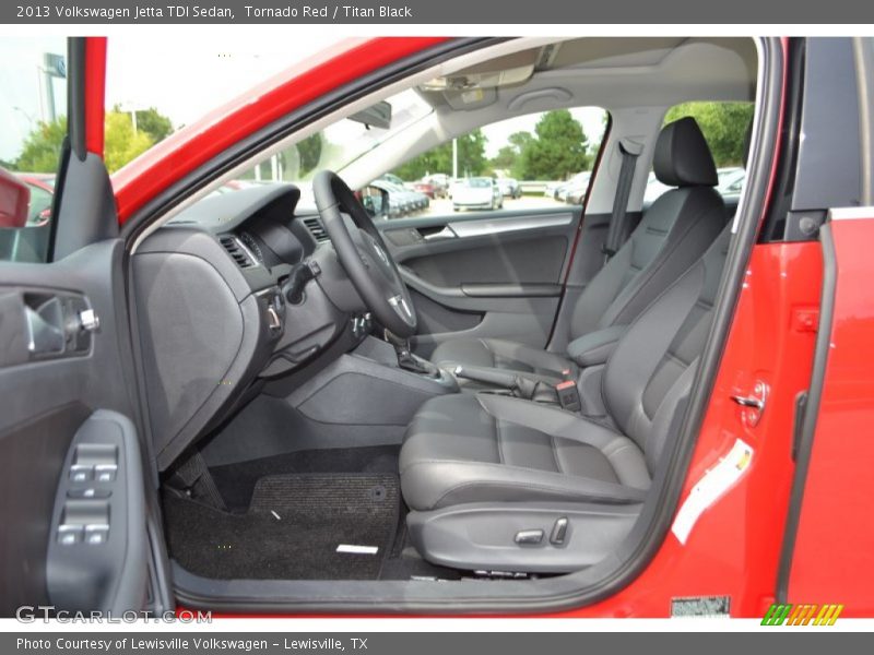 Tornado Red / Titan Black 2013 Volkswagen Jetta TDI Sedan