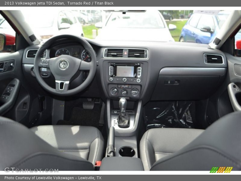 Tornado Red / Titan Black 2013 Volkswagen Jetta TDI Sedan