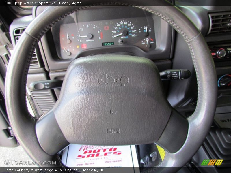 Black / Agate 2000 Jeep Wrangler Sport 4x4