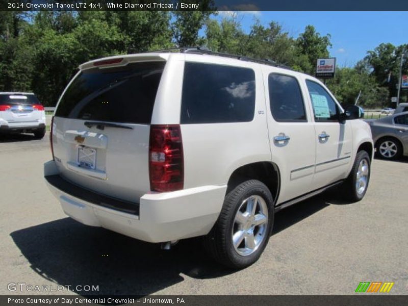 White Diamond Tricoat / Ebony 2014 Chevrolet Tahoe LTZ 4x4