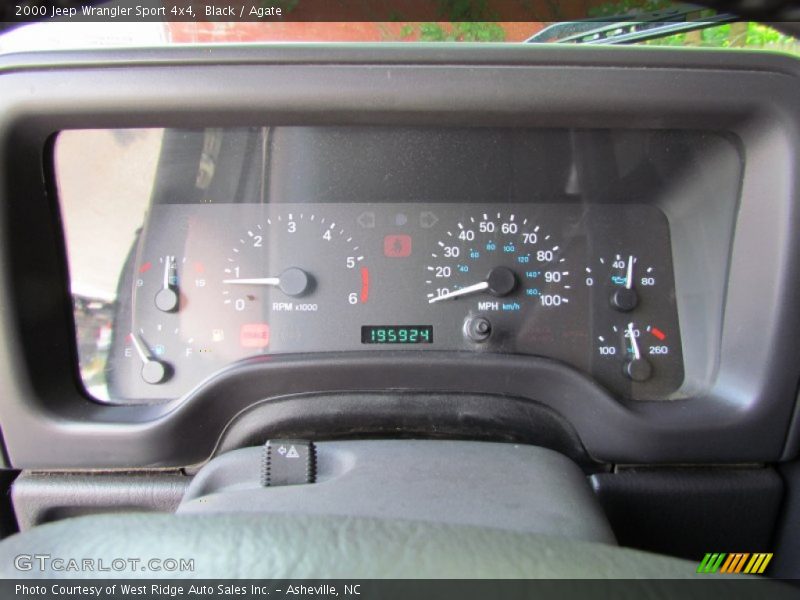 Black / Agate 2000 Jeep Wrangler Sport 4x4