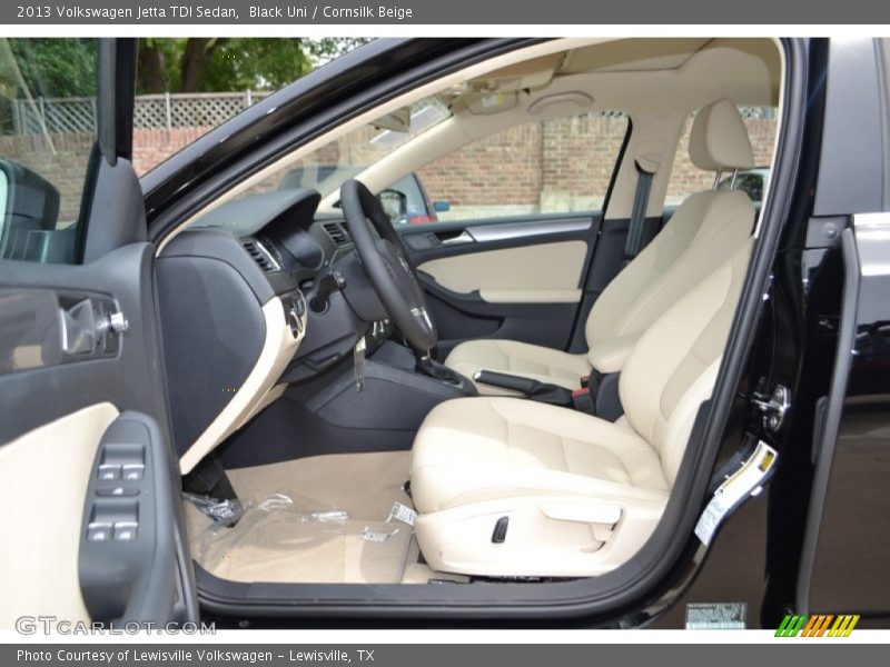 Black Uni / Cornsilk Beige 2013 Volkswagen Jetta TDI Sedan