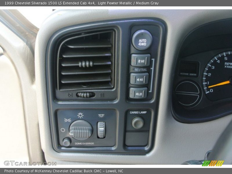 Light Pewter Metallic / Medium Gray 1999 Chevrolet Silverado 1500 LS Extended Cab 4x4