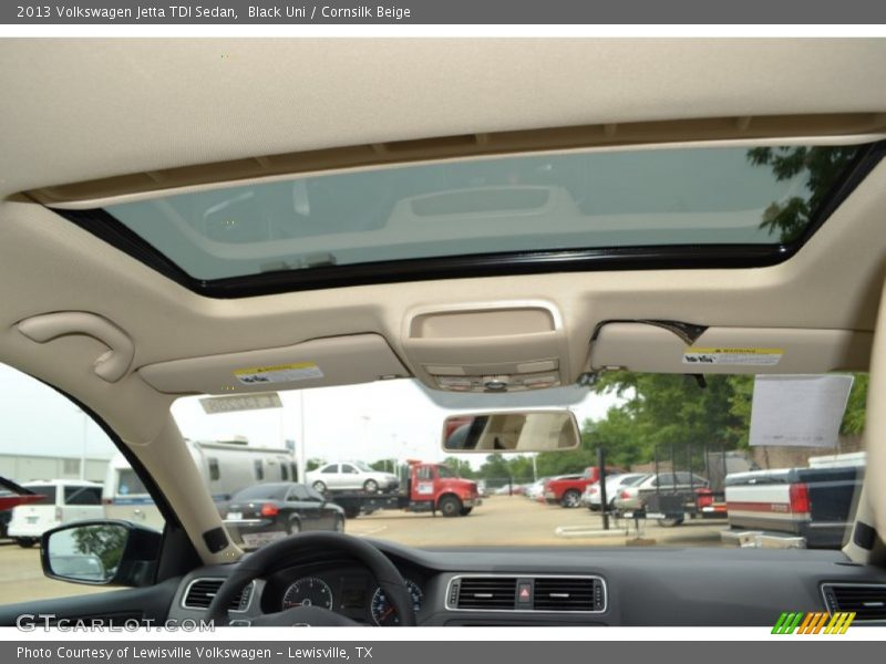 Black Uni / Cornsilk Beige 2013 Volkswagen Jetta TDI Sedan