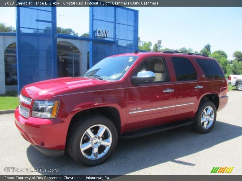 Crystal Red Tintcoat / Light Cashmere/Dark Cashmere 2013 Chevrolet Tahoe LTZ 4x4