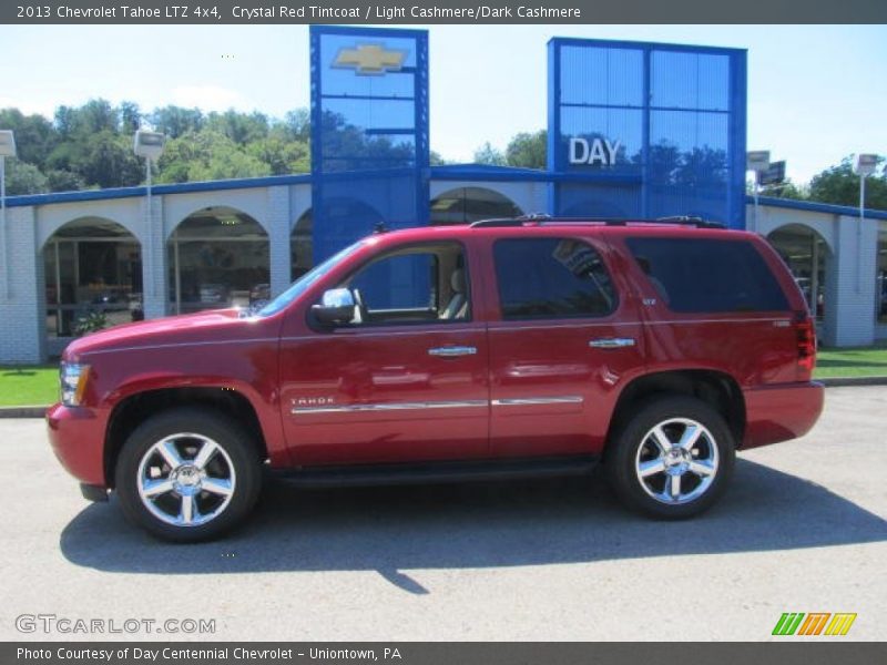 Crystal Red Tintcoat / Light Cashmere/Dark Cashmere 2013 Chevrolet Tahoe LTZ 4x4
