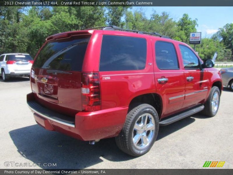 Crystal Red Tintcoat / Light Cashmere/Dark Cashmere 2013 Chevrolet Tahoe LTZ 4x4