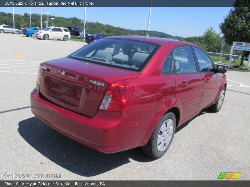 Fusion Red Metallic / Grey 2008 Suzuki Forenza