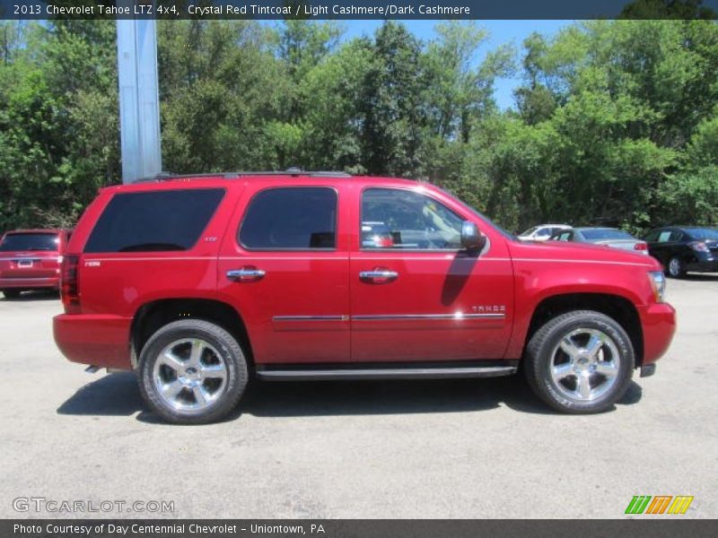 Crystal Red Tintcoat / Light Cashmere/Dark Cashmere 2013 Chevrolet Tahoe LTZ 4x4