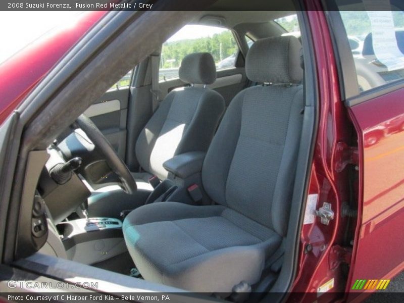 Fusion Red Metallic / Grey 2008 Suzuki Forenza