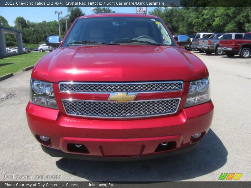 Crystal Red Tintcoat / Light Cashmere/Dark Cashmere 2013 Chevrolet Tahoe LTZ 4x4