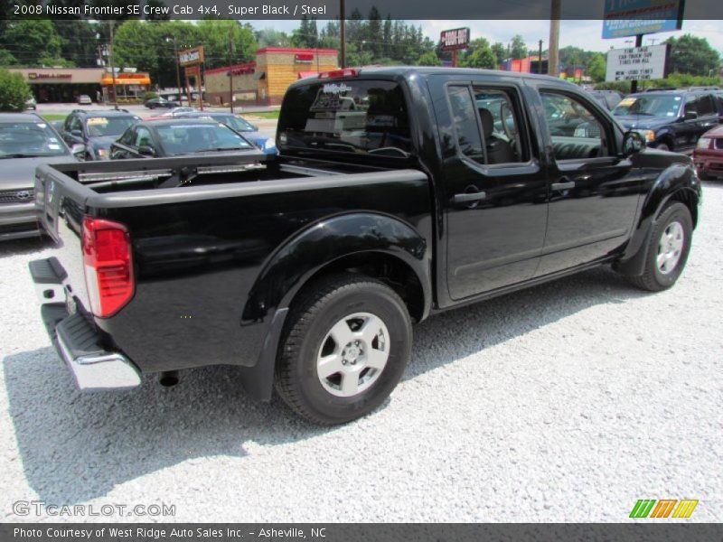 Super Black / Steel 2008 Nissan Frontier SE Crew Cab 4x4