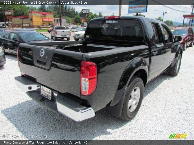 Super Black / Steel 2008 Nissan Frontier SE Crew Cab 4x4