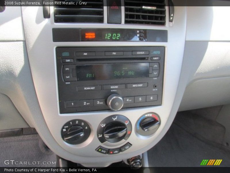 Fusion Red Metallic / Grey 2008 Suzuki Forenza