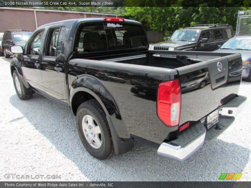Super Black / Steel 2008 Nissan Frontier SE Crew Cab 4x4