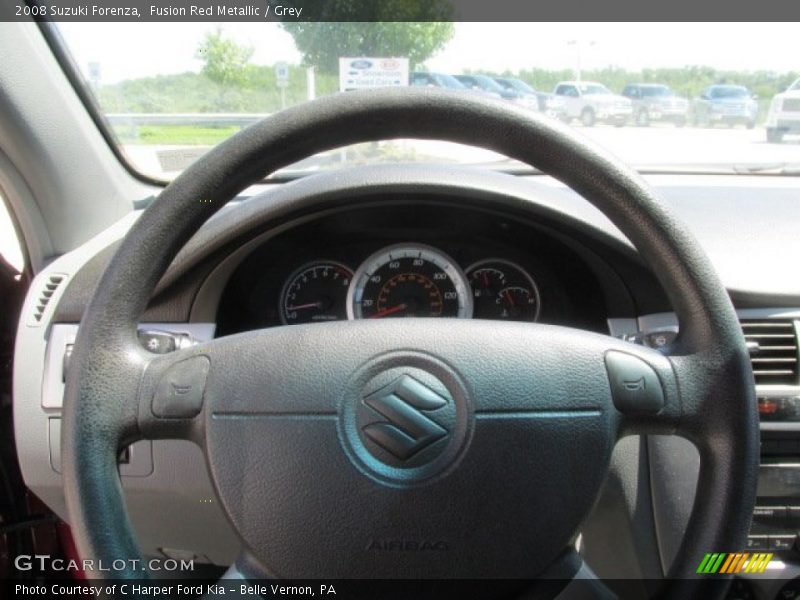 Fusion Red Metallic / Grey 2008 Suzuki Forenza