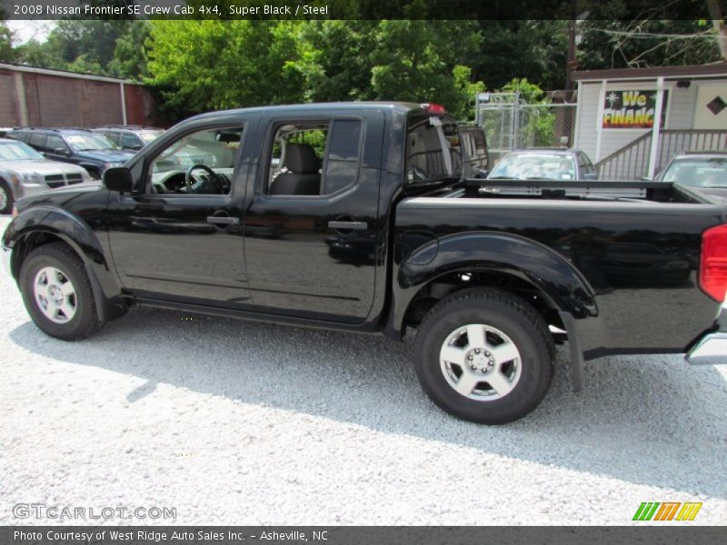 Super Black / Steel 2008 Nissan Frontier SE Crew Cab 4x4