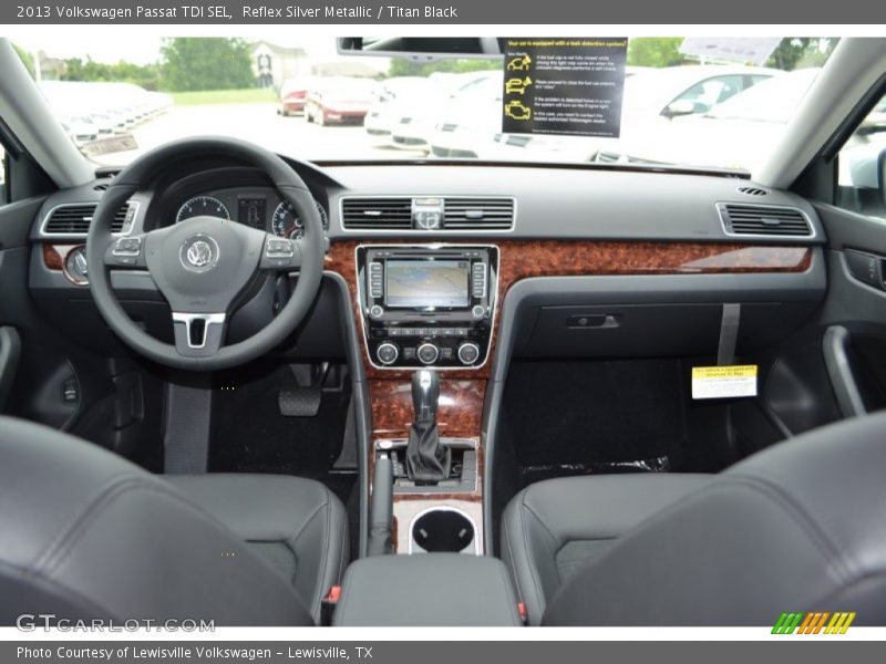 Reflex Silver Metallic / Titan Black 2013 Volkswagen Passat TDI SEL