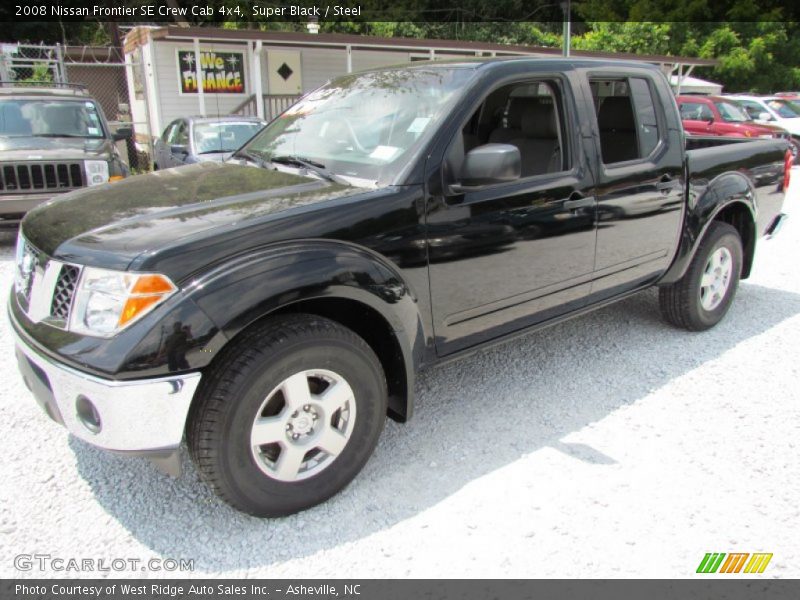 Super Black / Steel 2008 Nissan Frontier SE Crew Cab 4x4