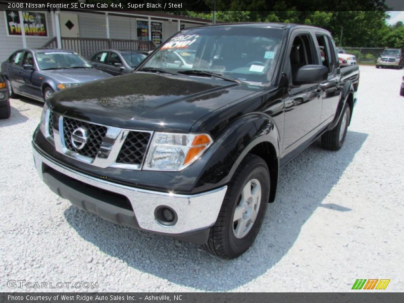Super Black / Steel 2008 Nissan Frontier SE Crew Cab 4x4