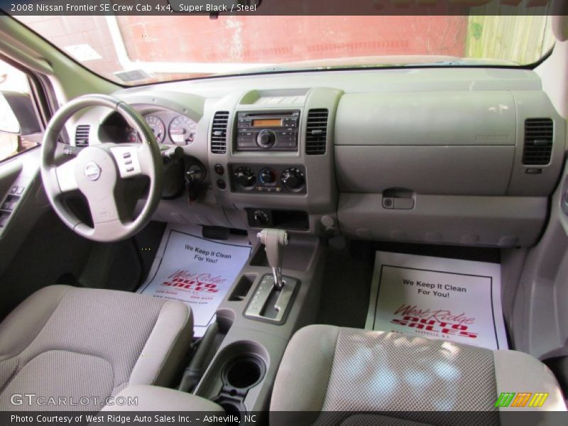 Super Black / Steel 2008 Nissan Frontier SE Crew Cab 4x4