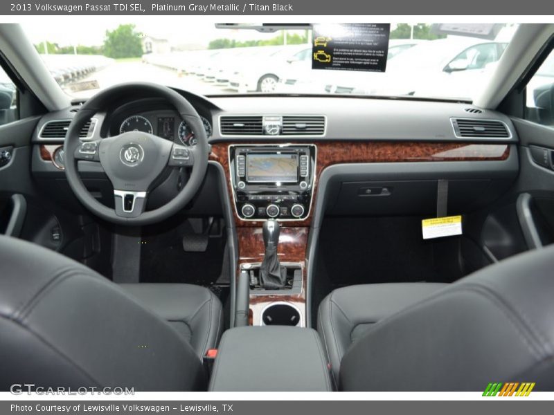 Platinum Gray Metallic / Titan Black 2013 Volkswagen Passat TDI SEL