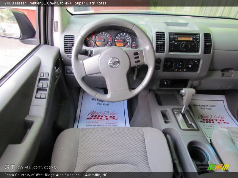Super Black / Steel 2008 Nissan Frontier SE Crew Cab 4x4
