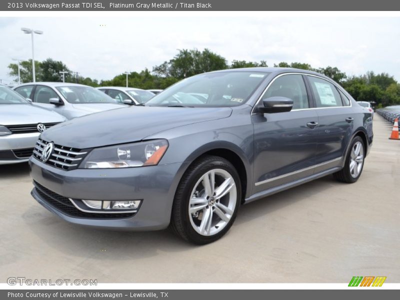 Platinum Gray Metallic / Titan Black 2013 Volkswagen Passat TDI SEL