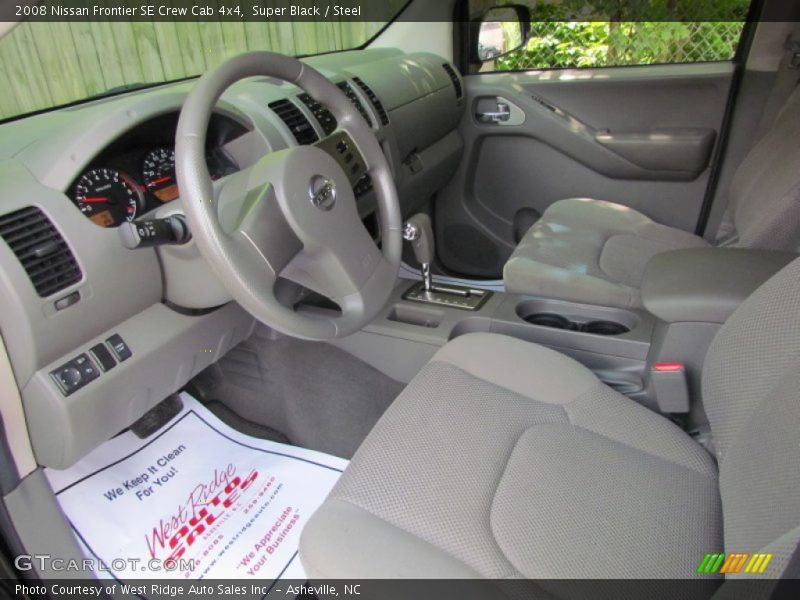 Super Black / Steel 2008 Nissan Frontier SE Crew Cab 4x4