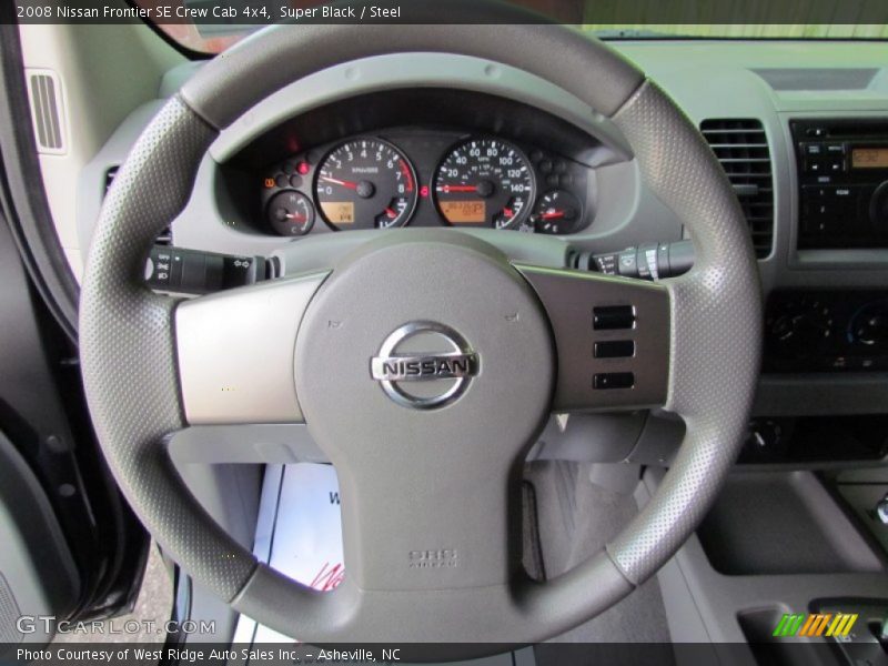 Super Black / Steel 2008 Nissan Frontier SE Crew Cab 4x4