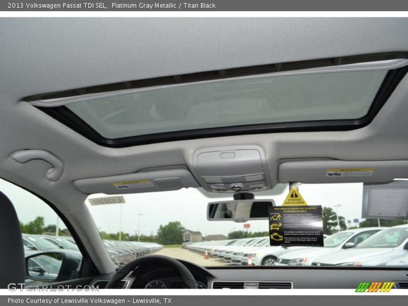 Platinum Gray Metallic / Titan Black 2013 Volkswagen Passat TDI SEL