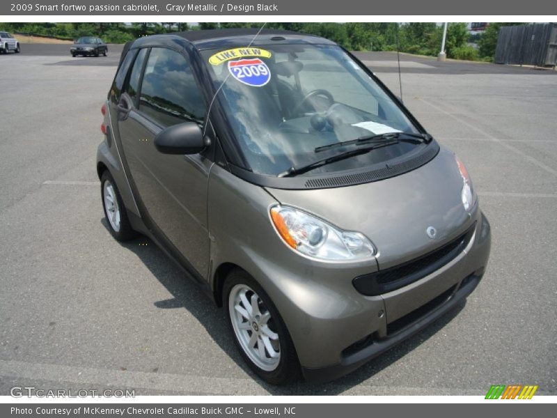 Gray Metallic / Design Black 2009 Smart fortwo passion cabriolet