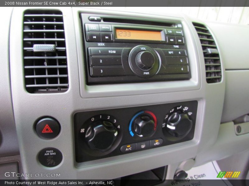 Super Black / Steel 2008 Nissan Frontier SE Crew Cab 4x4