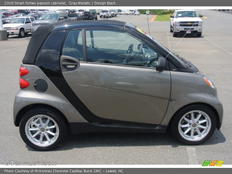 Gray Metallic / Design Black 2009 Smart fortwo passion cabriolet