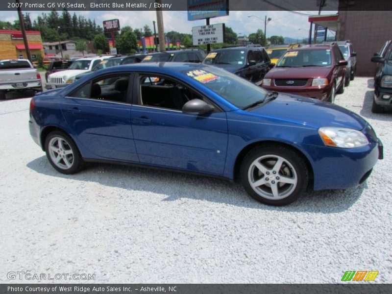 Electric Blue Metallic / Ebony 2007 Pontiac G6 V6 Sedan