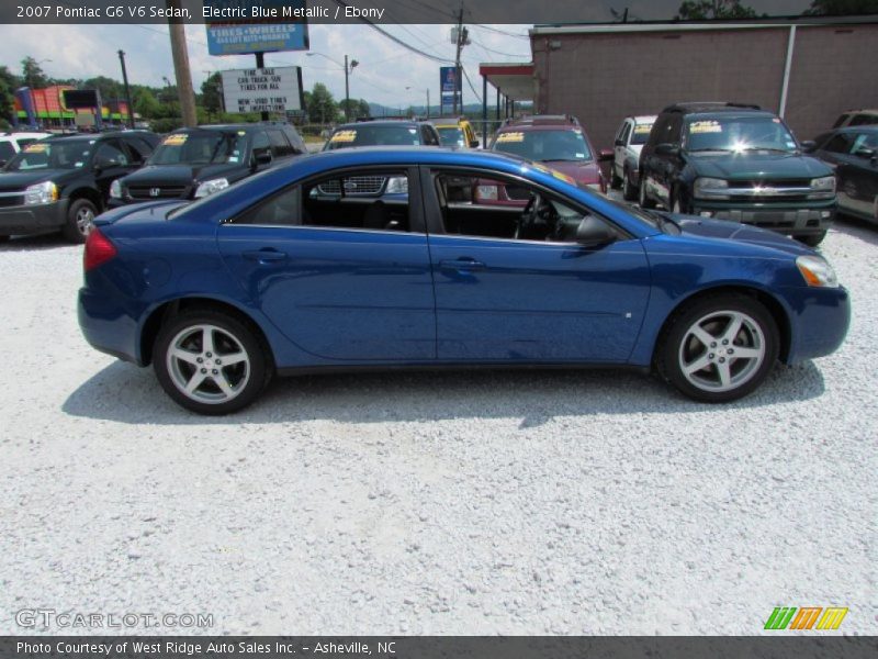 Electric Blue Metallic / Ebony 2007 Pontiac G6 V6 Sedan