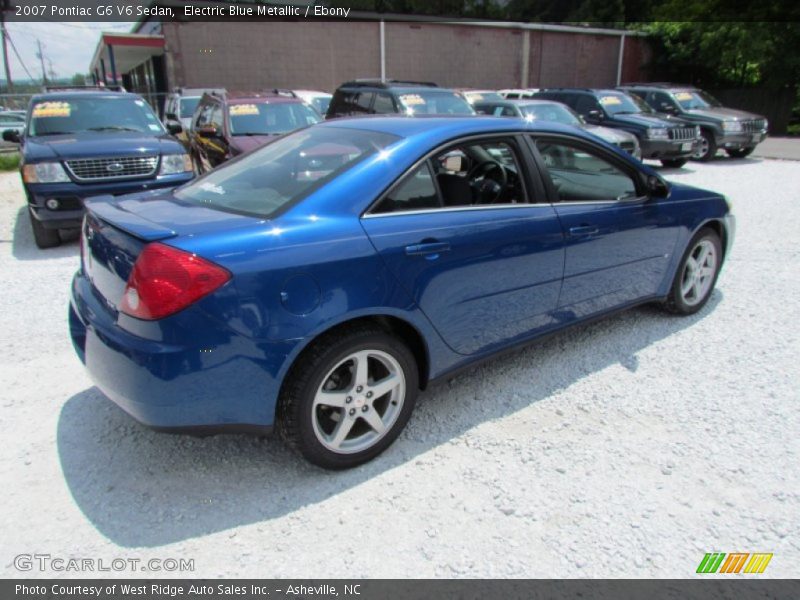 Electric Blue Metallic / Ebony 2007 Pontiac G6 V6 Sedan