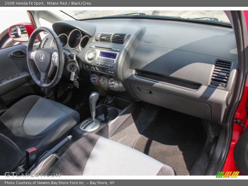 Milano Red / Black/Grey 2008 Honda Fit Sport