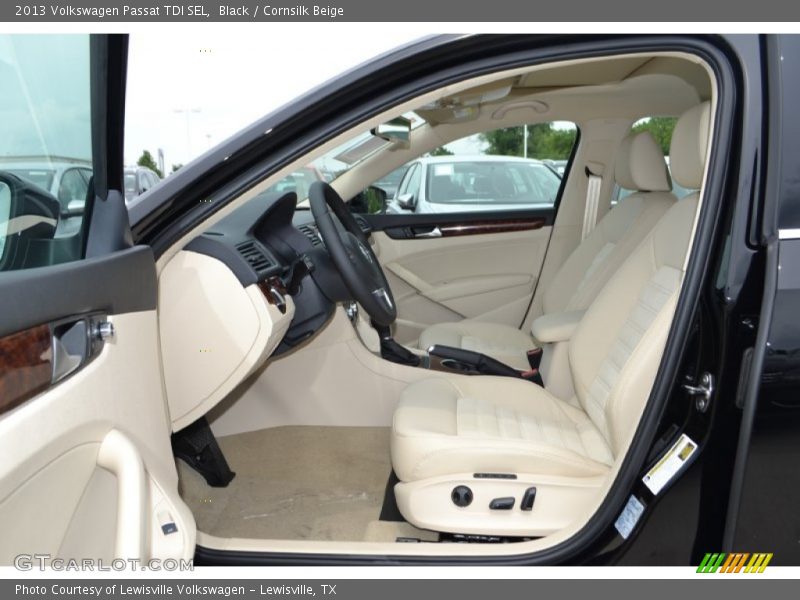 Black / Cornsilk Beige 2013 Volkswagen Passat TDI SEL