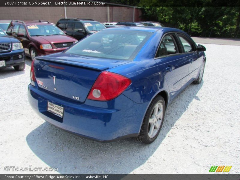 Electric Blue Metallic / Ebony 2007 Pontiac G6 V6 Sedan