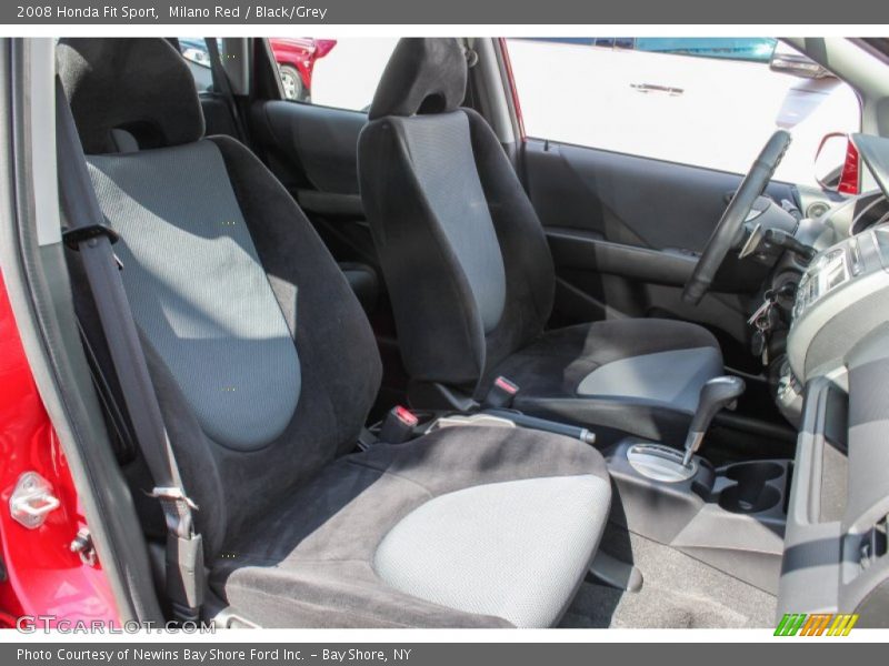 Milano Red / Black/Grey 2008 Honda Fit Sport